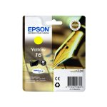 Cartouche jaune epson pour workforce wf - 2010w / wf - 2520nf . . . (n16 - plume) (c13t16244012)