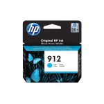 Cartouche jet d'encre cyan hp pour office jet pro 8012 / 8022 . . . . (n912)