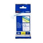 Cassette  ruban brother pour tiqueteuse bleu sur transparent (tz - 133) 12mm