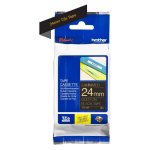 Cassette � ruban brother pour �tiqueteuse dor� sur noir (tz - 354) 24mm