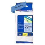 Cassette  ruban brother pour tiqueteuse noir sur bleu (tz - 561) 36mm