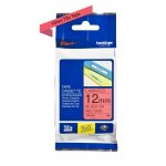 Cassette � ruban brother pour �tiqueteuse noir sur rouge (tz - 431) 12mm