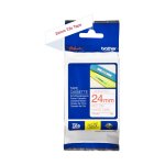 Cassette à ruban brother pour étiqueteuse rouge sur blanc (tz - 252) 24mm Cassette à ruban brother pour étiqueteuse rouge sur blanc (tz - 252) 24mm