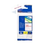 Cassette � ruban brother pour �tiqueteuse rouge sur blanc (tz - 262) 36mm