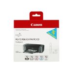 Multipack de 5 cartouches d'encre canon pgi - 72 pbk / gy / pm / pc / co Multipack de 5 cartouches d'encre canon pgi - 72 pbk / gy / pm / pc / co