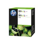 Pack 2 encres couleurs hp pour deskjet 1050 / 2050 / 3050 . . . (n301xl)