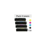 Pack de 4 toners génériques pour canon mf 8350 . . . (type ep - 718) Pack de 4 toners génériques pour canon mf 8350 . . . (type ep - 718)