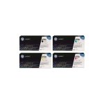 Pack de 4 toners hp pour color laserjet cp5525. . . (650a)