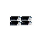Pack de 4 toners hp pour color laserjet cp6015 / cm6030 / cm6040 (824a)