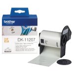 Rouleau d'tiquettes pour cd / dvd dk - 11207 brother original  noir sur blanc, 58 mm de diamtre pour ...