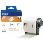 Rouleau d'tiquettes d'expdition dk - 11202 brother original  noir sur blanc, 62 x 100 mm pour ql500 ...