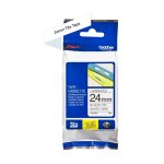 Ruban brother pour tiqueteuse noir sur blanc (tz - 251) 24mm