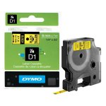 Ruban dymo d1 (43618) - noir sur jaune - 6mm x 7m noir dymo pour labelmanager