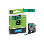 Ruban dymo d1 (45019) 12mm x 7m noir sur vert pour labelmanager . . .