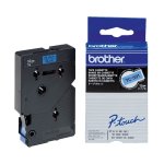 Ruban thermique en cassette 12mm brothertc - 501 noir sur bleu