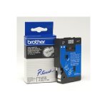 Ruban thermique en cassette 9mm brother tc - m91 noir sur transparent mat