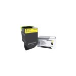Toner jaune, rendement lev, lexmark pour imprimante cs417dn / multifonction cx417dn