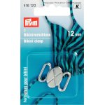 Clips pour bikinis et ceintures, 12mm, argent, mat - prym - mondial tissus