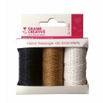 3 bobines fils chanvre coloris naturel - graine cr�ative - mondial tissus