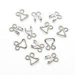 Agrafes sp�ciales jupe - fil laiton argent - bohin - mondial tissus