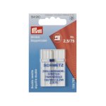 Aiguilles doubles stretch pour machine 130 / 705, 75 / 2, 5mm - prym - mondial tissus