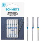 Aiguilles machine schmetz jeans assorties 90 a 14 et 110 a 18 - 130 / 705 h - j - mondial tissus