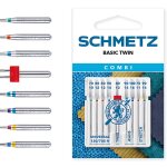 Aiguilles machine schmetz jumeles assorties denim stretch 130 705 h - schmetz - mondial tissus