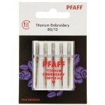 Aiguilles pfaff broderie titane 80 - pfaff - mondial tissus