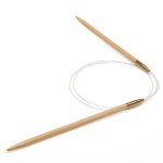 Aiguille tricot circulaire bambou 80 cm - bohin - mondial tissus