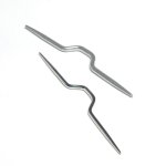 Aiguilles  tricot pour torsades n2. 5 et n4 - bohin - mondial tissus