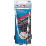 Aiguilles  tricoter circulaires, argent - prym - mondial tissus