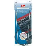 Aiguilles  tricoter circulaires, argent - prym - mondial tissus
