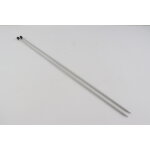 Aiguilles  tricoter extrmit unique basix aluminium gris 40 cm x 3. 50 mm - knit pro - knit pro - mondial ...