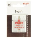 Aiguille twin pfaff 2. 5 mm - taille 80 - pfaff - mondial tissus