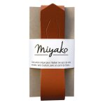 Anse amovible en cuir miyako pour cr�ation de sac marron - miyako - mondial tissus