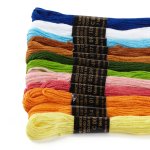 Assortiment de 12 chevettes de fil  broder - mondial tissus