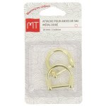 Attaches pour anses de sac 18 mm dor 2 pices - mt - mondial tissus