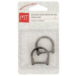 Attaches pour anses de sac 30mm nickel mat 2 pcs - mt - mondial tissus