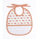 Bavoir  broder lphant orange 3 mois - dmc - mondial tissus
