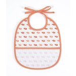 Bavoir  broder lphant orange 6 mois - dmc - mondial tissus