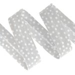 Biais perle pois blanc 20mm - mt - mondial tissus