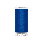 Bobine de fil pour tout coudre gtermann - bleu lectrique - col 322 - gtermann - mondial tissus