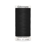 Bobine de fil pour tout coudre gtermann - noir - col 0 - gtermann - mondial tissus