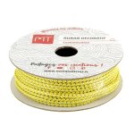 Bobine ruban corde lurex jaune 1. 7 mm - mt - mondial tissus