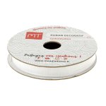 Bobine ruban organza blanc 6 mm - mt - mondial tissus