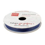 Bobine ruban organza bleu marine 6 mm - mt - mondial tissus