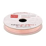 Bobine ruban organza rose poudr 6 mm - mt - mondial tissus