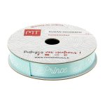 Bobine ruban satin bleu prince 3m x 9 mm - mt - mondial tissus