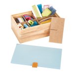 Bote - assortiment bois taille s bleu - prym - mondial tissus