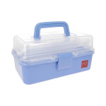 Boite � couture mt en plastique bleu moyen mod�le - mt - mondial tissus